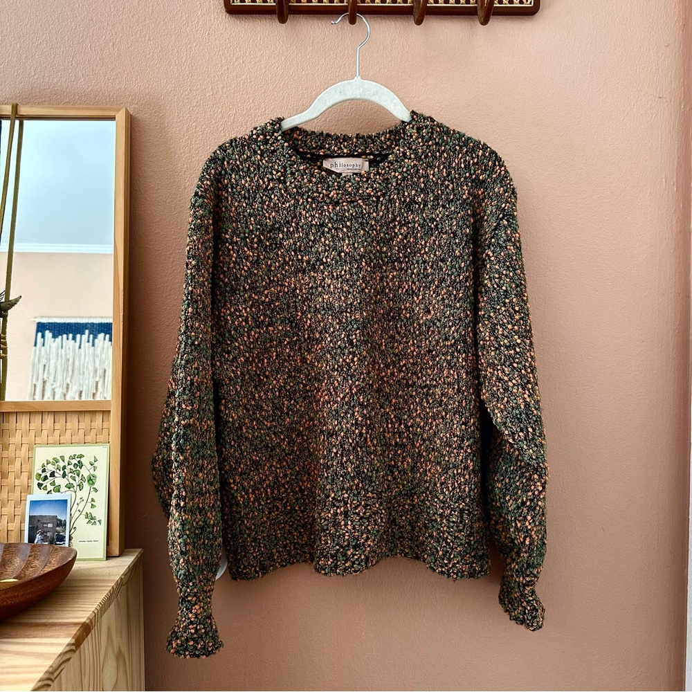 Philosophy Crew Neck Pullover Sweater
